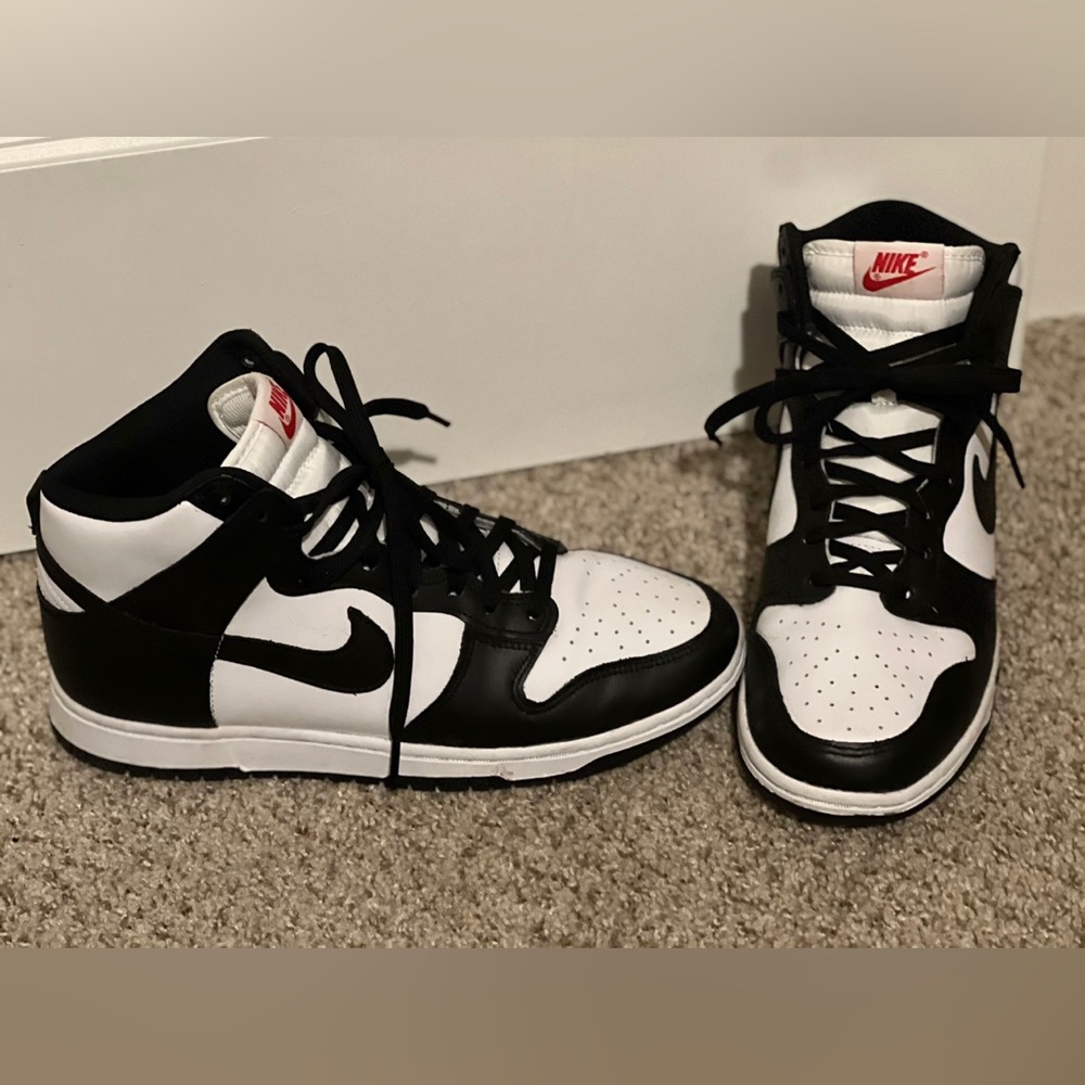 Nike Dunks, high top, Panda